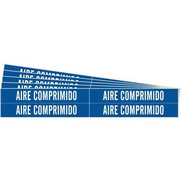 Pipe Marker, White, Aire Comprimido, PK5, 83456-PK
