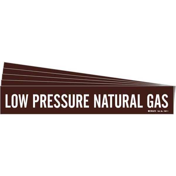 Pipe Marker, Low Pressure Natural Gas, PK5, 7387-1-PK