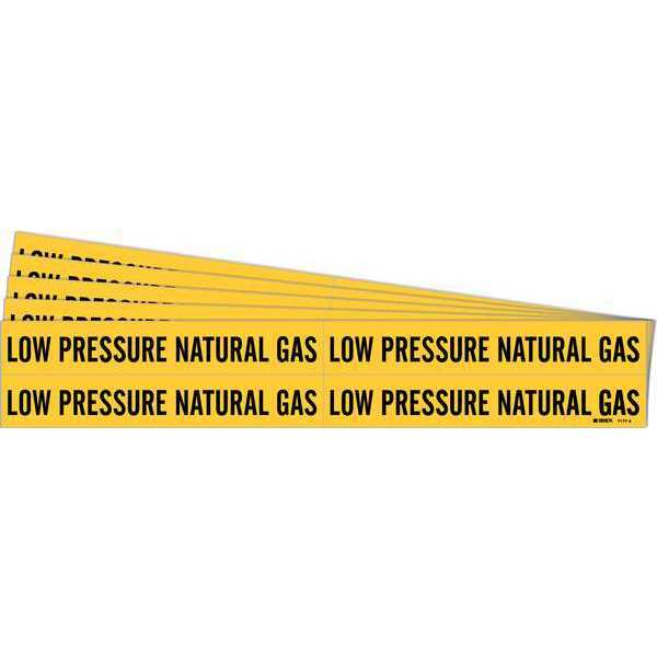 Pipe Marker, Low Pressure Natural Gas, PK5, 7177-4-PK