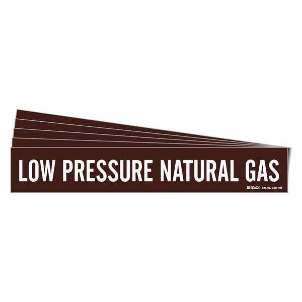Pipe Marker, Low Pressure Natural Gas, PK5, 7387-1HV-PK