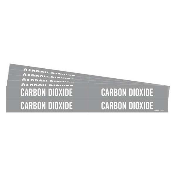 Pipe Marker, White, Carbon Dioxide, PK5, 90307-PK