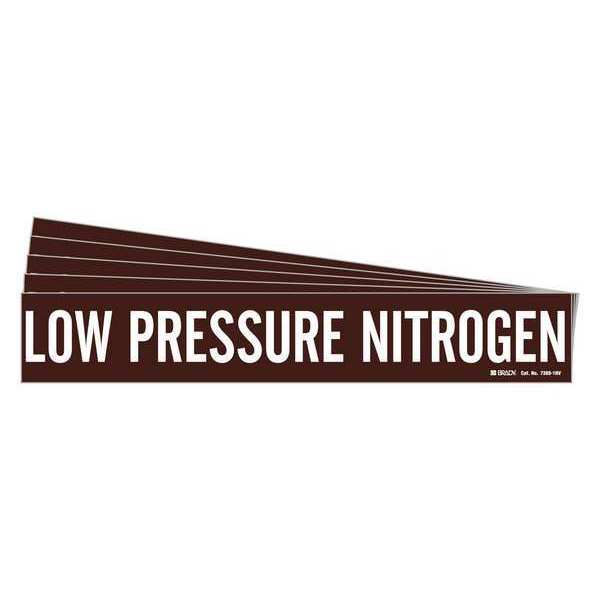Pipe Marker, , Low Pressure Nitrogen, PK5, 7389-1HV-PK
