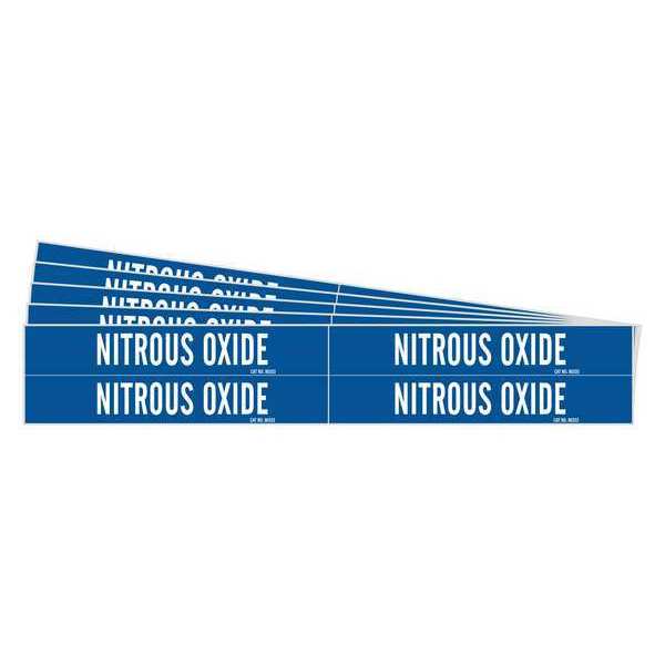 Pipe Marker, White, Nitrous Oxide, PK5, 90333-PK