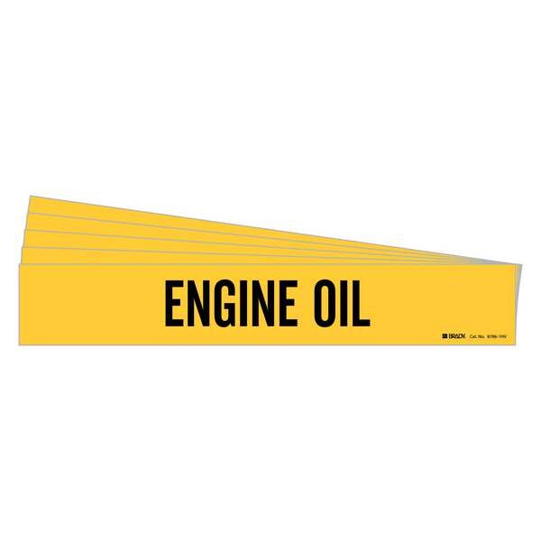 Pipe Marker, Black, Engine Oil, PK5, 8786-1HV-PK