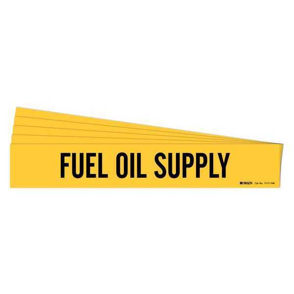 Pipe Marker, Black, Fuel Oil Supply, PK5, 7117-1HV-PK