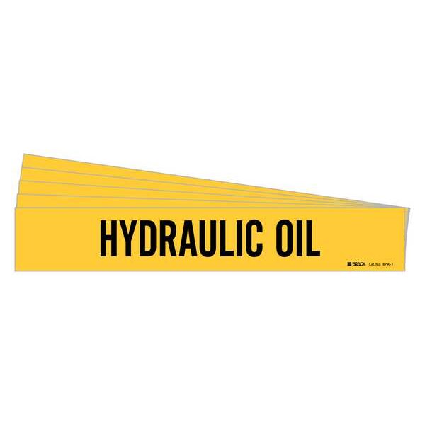 Pipe Marker, Black, Hydraulic Oil, PK5, 8790-1-PK