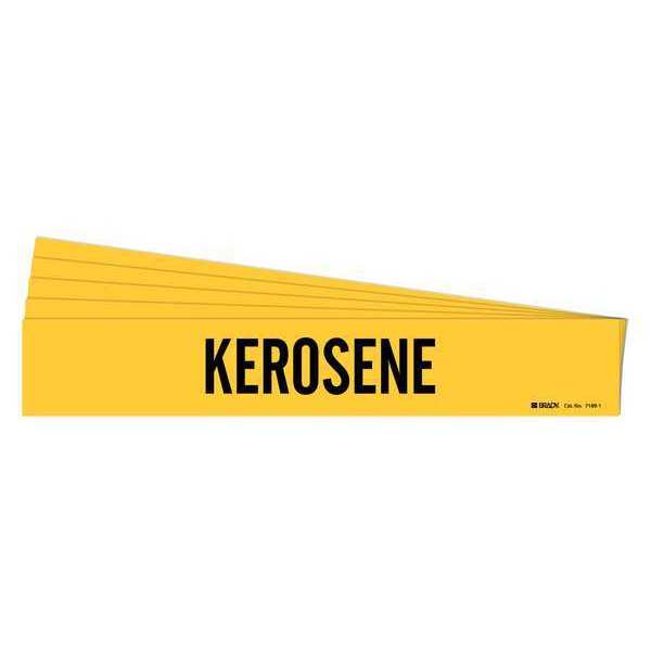 Pipe Marker, Adhesive, Black, Kerosene, PK5, 7169-1-PK