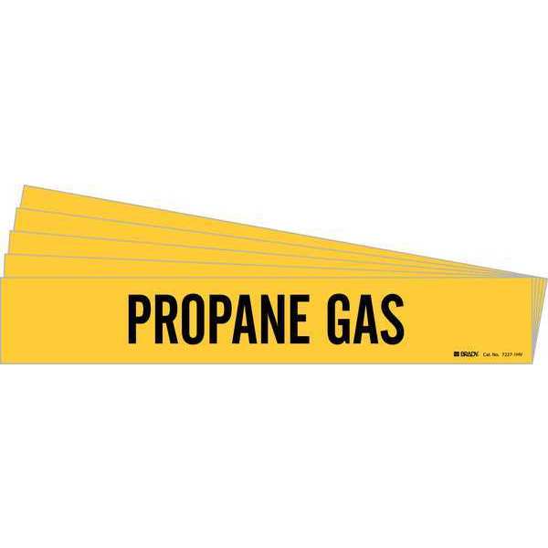 Pipe Marker, Black, Propane Gas, PK5, 7227-1HV-PK