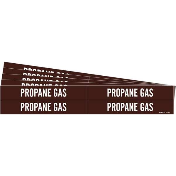 Pipe Marker, White, Propane Gas, PK5, 7400-4-PK