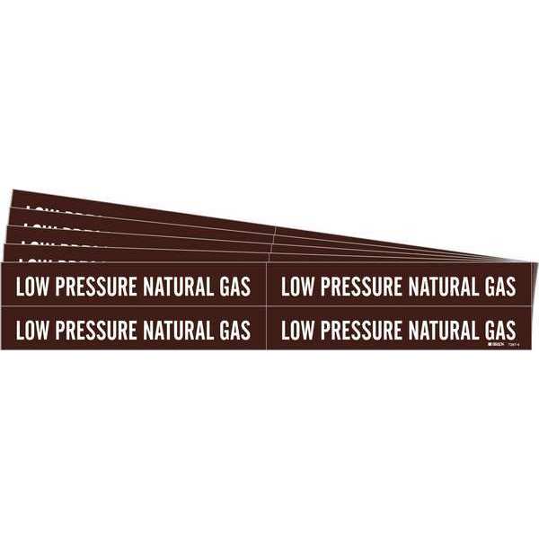 Pipe Marker, Low Pressure Natural Gas, PK5, 7387-4-PK