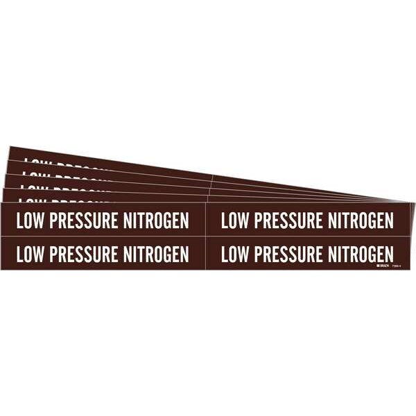 Pipe Marker, , Low Pressure Nitrogen, PK5, 7389-4-PK