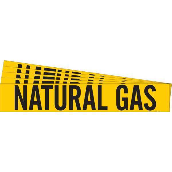 Pipe Marker, Black, Natural Gas, PK5, 105803-PK