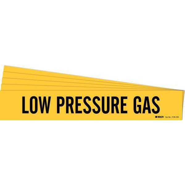 Pipe Marker, Black, Low Pressure Gas, PK5, 7176-1HV-PK