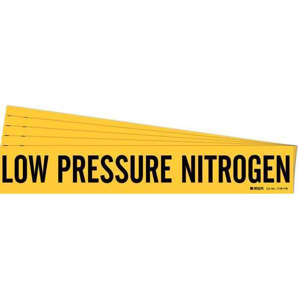 Pipe Marker, , Low Pressure Nitrogen, PK5, 7178-1HV-PK