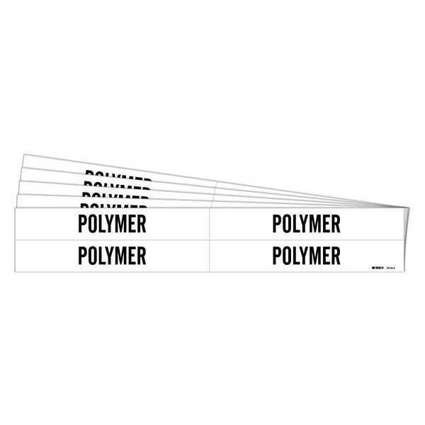 Pipe Marker, Adhesive, Black, Polymer, PK5, 7216-4-PK