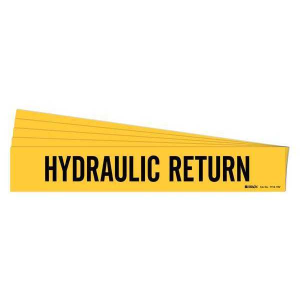 Pipe Marker, Black, Hydraulic Return, PK5, 7154-1HV-PK