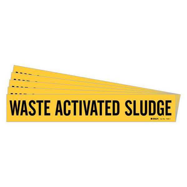 Pipe Marker, , Waste Activated Sludge, PK5, 7300-1-PK