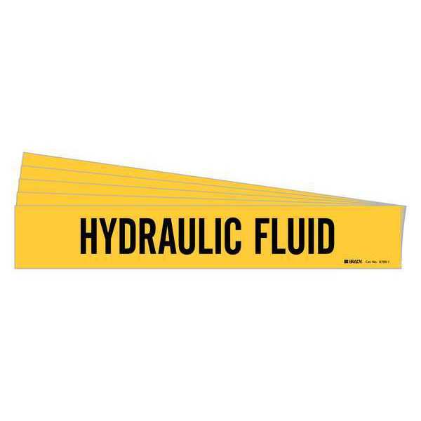 Pipe Marker, Black, Hydraulic Fluid, PK5, 8789-1-PK