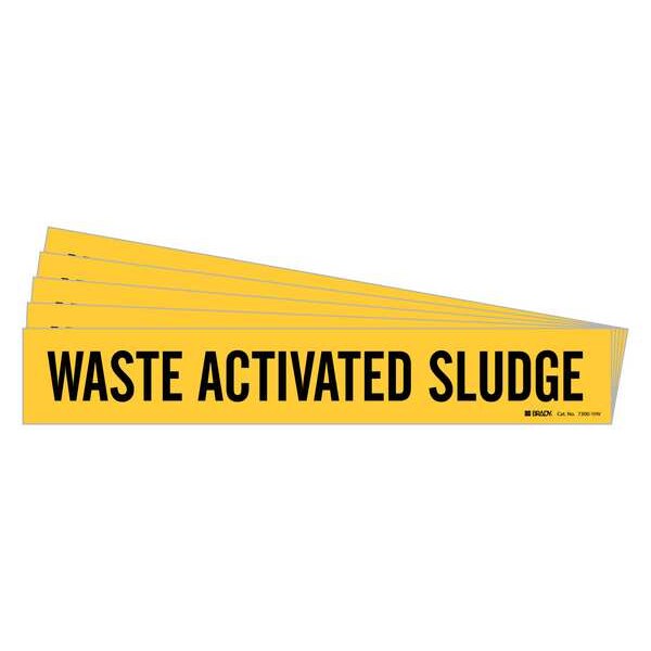 Pipe Marker, , Waste Activated Sludge, PK5, 7300-1HV-PK