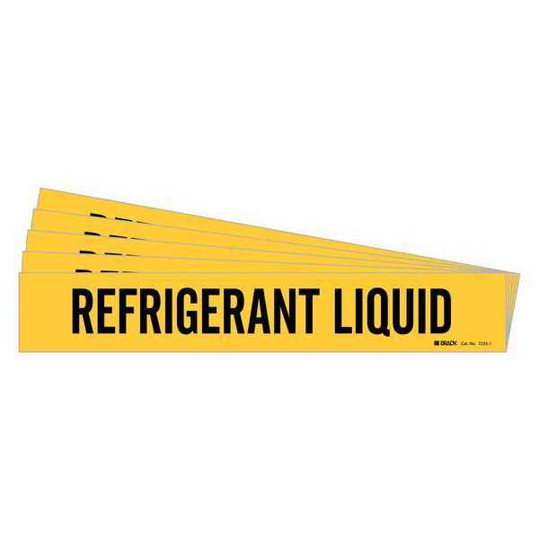 Pipe Marker, Refrigerant Liquid, PK5