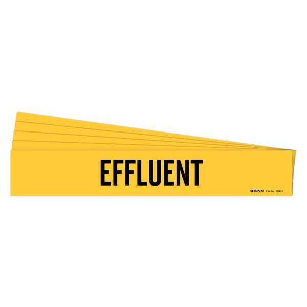 Pipe Marker, Adhesive, Black, Effluent, PK5, 7095-1-PK