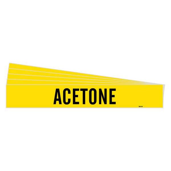 Pipe Marker, Adhesive, Black, Acetone, PK5, 7000-1HV-PK
