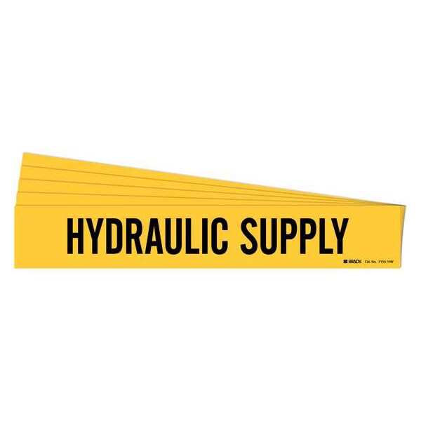 Pipe Marker, Black, Hydraulic Supply, PK5, 7155-1HV-PK