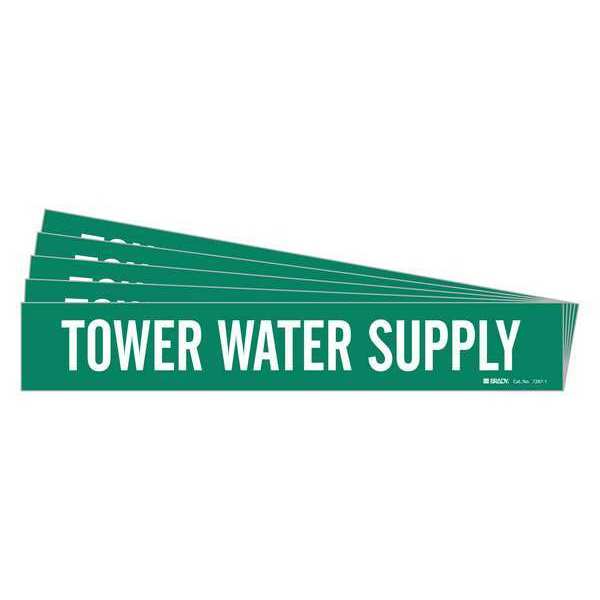 Pipe Marker, Tower Water Supply, PK5, 7287-1-PK