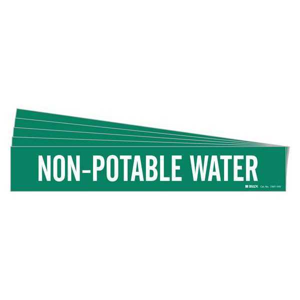 Pipe Marker, Non-Potable Water, PK5, 7397-1HV-PK