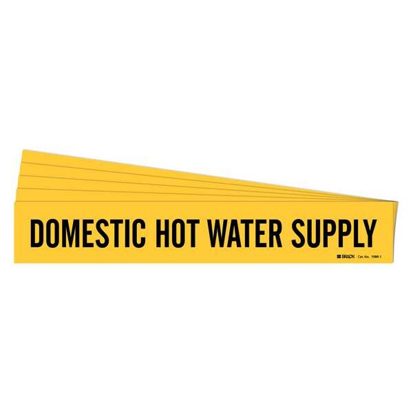 Pipe Marker, Domestic Hot Water Sup., PK5