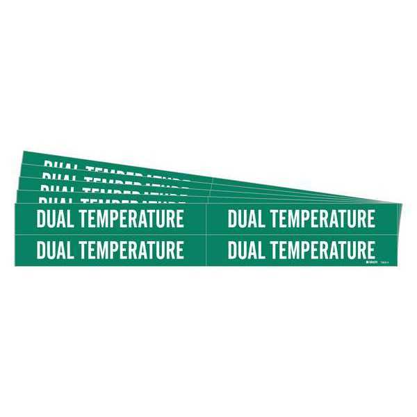 Pipe Marker, White, Dual Temperature, PK5, 7353-4-PK