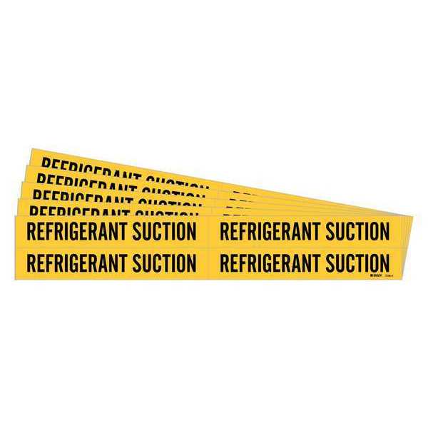 Pipe Marker, Blck, Refrigerant Suction, PK5, 7236-4-PK