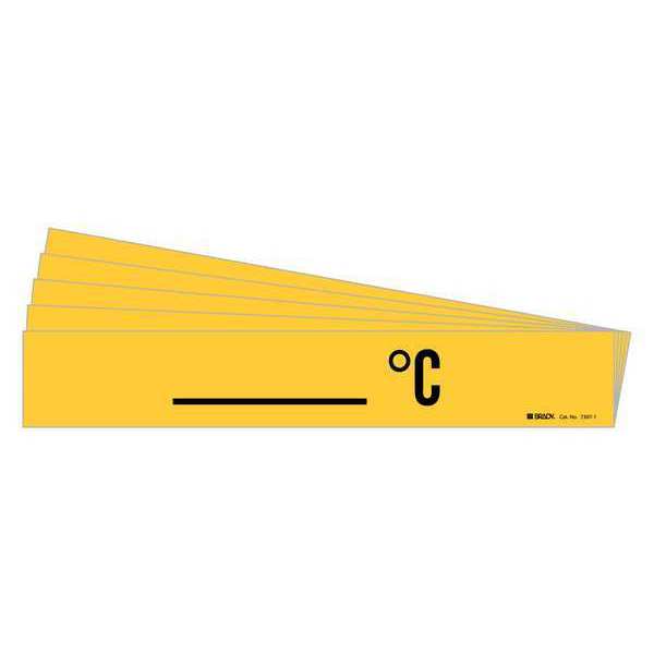 Pipe Marker, Adhesive, Black, C, PK5, 7307-1-PK