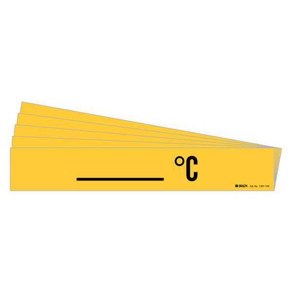 Pipe Marker, Adhesive, Black, C, PK5, 7307-1HV-PK