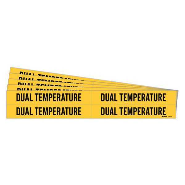 Pipe Marker, Black, Dual Temperature, PK5, 7094-4-PK