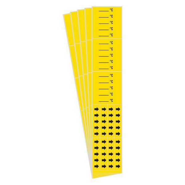 Pipe Marker, Adhesive, Black, C, PK5, 7307-3C-PK