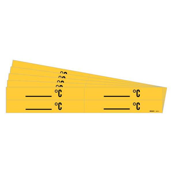 Pipe Marker, Adhesive, Black, C, PK5, 7307-4-PK