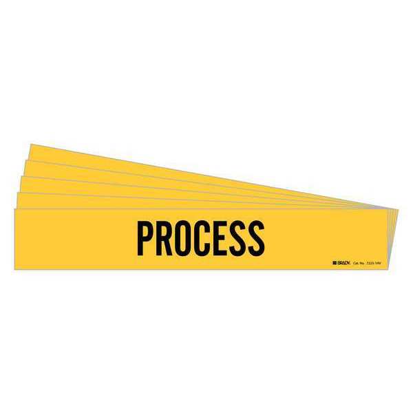 Pipe Marker, Adhesive, Black, Process, PK5, 7223-1HV-PK