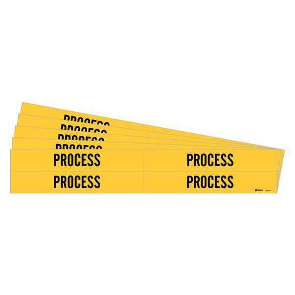 Pipe Marker, Adhesive, Black, Process, PK5, 7223-4-PK