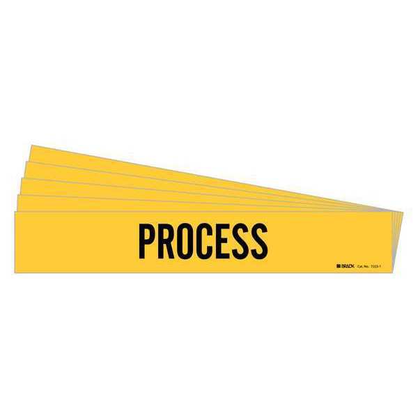 Pipe Marker, Adhesive, Black, Process, PK5, 7223-1-PK