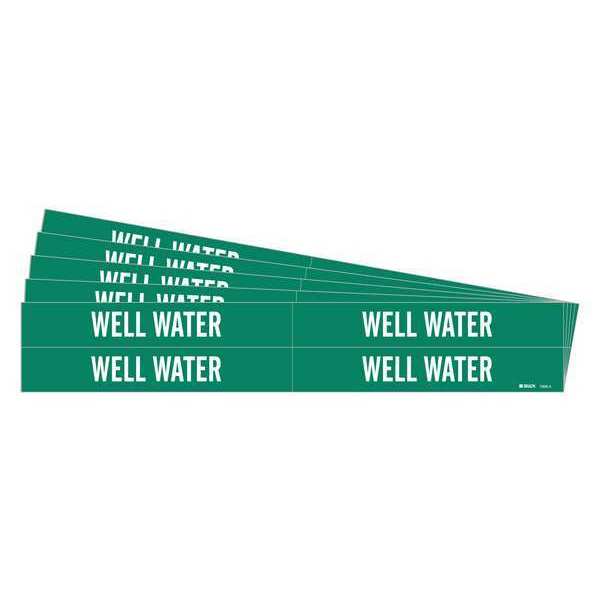 Pipe Marker, White, Well Water, PK5