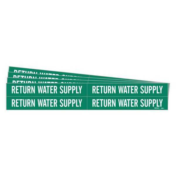 Pipe Marker, Reheat Water Return, PK5, 7405-4-PK