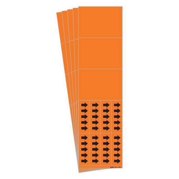 Pipe Marker, Self-Sticking Vinyl, PK5, 7023-3C-PK