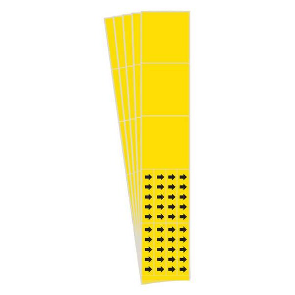 Pipe Marker, Adhesive, Black, No Legend, PK5, 7025-3C-PK