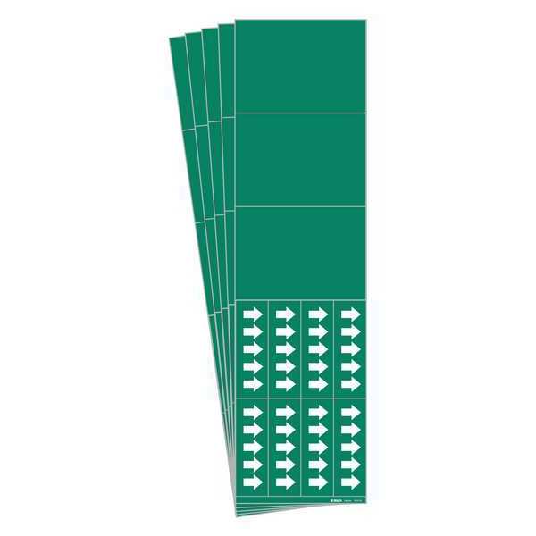 Pipe Marker, Adhesive, White, No Legend, PK5, 7022-3C-PK