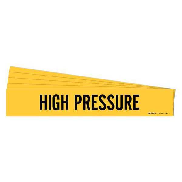Pipe Marker, Black, High Pressure, PK5, 7134-1-PK