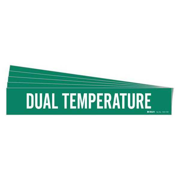 Pipe Marker, White, Dual Temperature, PK5, 7353-1HV-PK