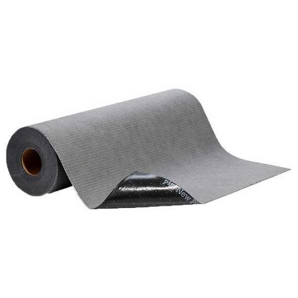 Paint Booth Mat, Paints, Solvents, Stains Absorbed, Gray, Polypropylene