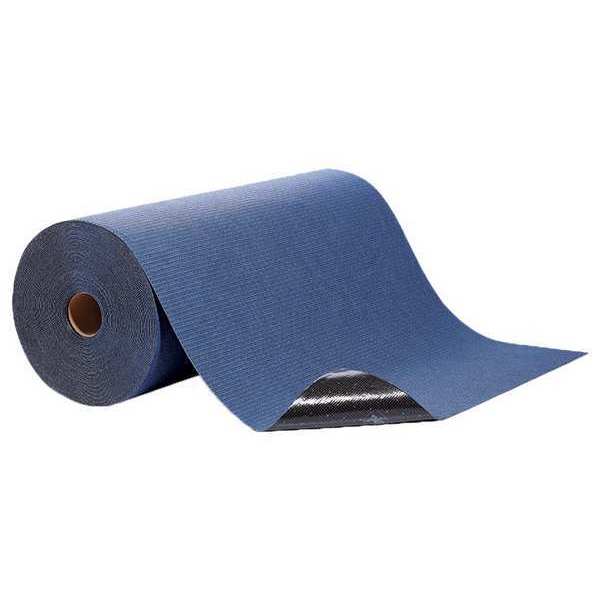 Paint Booth Mat, Paints, Solvents, Stains Absorbed, Blue, Polypropylene
