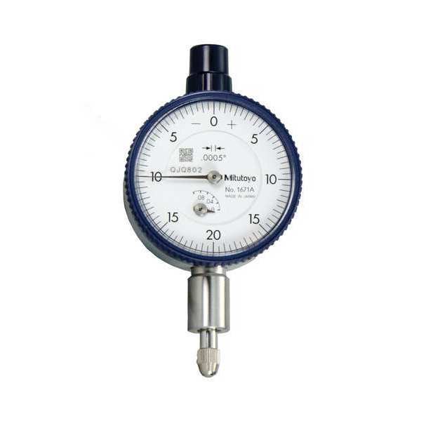 Dial Indicator, 0 in to 0.1 in, Balanced